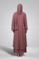 Co-Ord Set Abaya - Black Color OL-1159 - Image 11