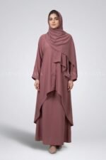 Co-Ord Set Abaya - Black Color OL-1159 - Image 6