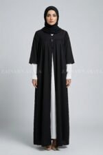 Nida Black Teacher Gown Abaya OL-1160