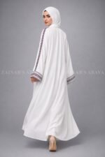 Embroidered Maxi Abaya with a matching scarf