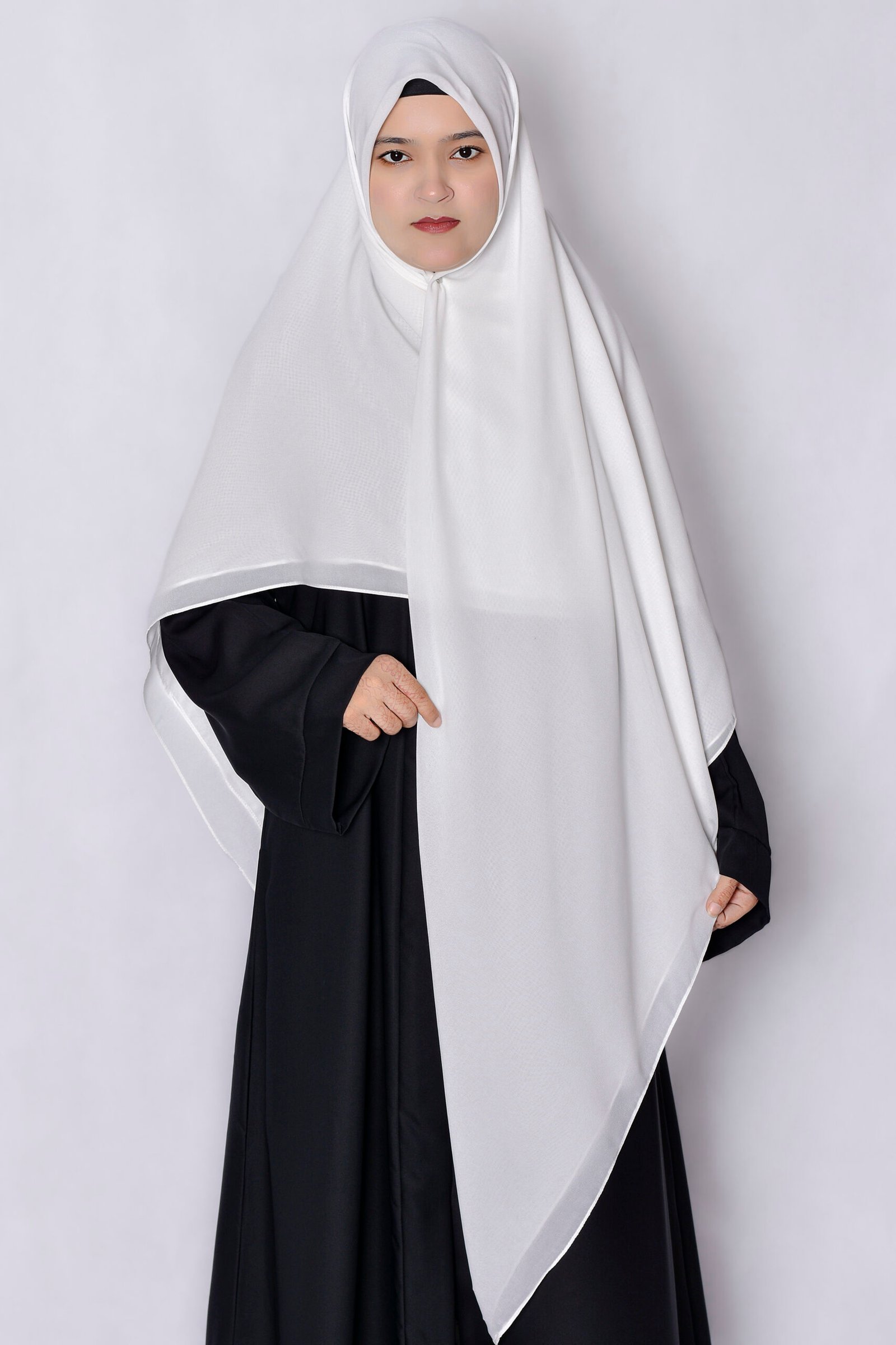 _ZZZ5779+.jpg White Colored Takoon Scarf Acc - 213 - Image 1