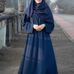 Colored Simple Umbrella Abaya in Nida Korean Fabric OL-239