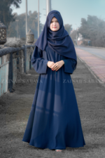 Colored Simple Umbrella Abaya in Nida Korean Fabric OL-239