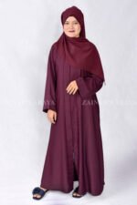 Premium Nida Korean Fabric Front Open Abaya OL-119