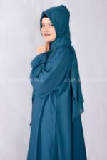 Simple Front Open Abaya in Nida Korean Fabric OL-119 - Image 3