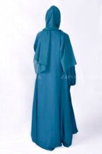 Simple Front Open Abaya in Nida Korean Fabric OL-119 - Image 6