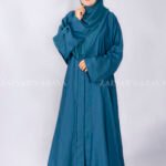 Simple Front Open Abaya in Nida Korean Fabric OL-119