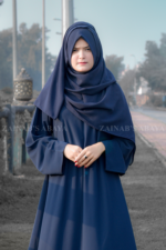 Colored Simple Umbrella Abaya in Nida Korean Fabric OL-239 - Image 2