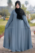 Simple Umbrella Abaya in Nida Korean Fabric OL-239