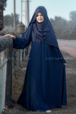 Colored Simple Umbrella Abaya in Nida Korean Fabric OL-239 - Image 4