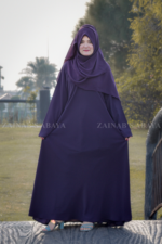 Colored Simple Umbrella Abaya in Nida Korean Fabric OL-239 - Image 8