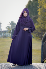 Colored Simple Umbrella Abaya in Nida Korean Fabric OL-239 - Image 6
