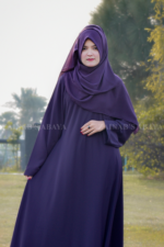 Colored Simple Umbrella Abaya in Nida Korean Fabric OL-239 - Image 7
