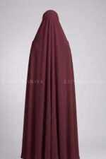 Maroon Colored Irani Chadar in Chiffon Fabric Acc-326 - Image 5