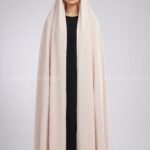 Peach Color Irani Chadar in Chiffon Fabric Acc-326