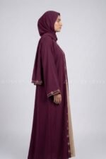 New Zainab Gown Abaya With Turkish Embroidery – 0952 - Image 5