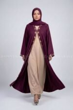 New Zainab Gown Abaya With Turkish Embroidery – 0952 - Image 3
