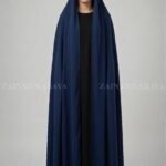 Navy Colored Irani Chadar in Chiffon Fabric Acc-326