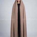 Light Brown Colored Irani Chadar in Chiffon Fabric Acc-326