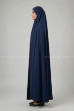 Navy Colored Irani Chadar in Chiffon Fabric Acc-326 - Image 4
