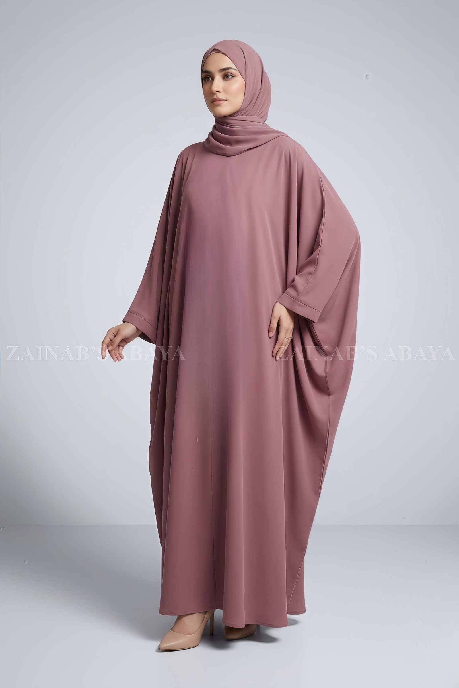 IMG_2971 Simple Caftan Abaya in Premium Nida Fabric - Image 1