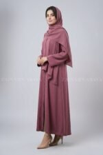 Simple Abaya in Front Open Style OL-119 - Image 6