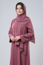 Simple Abaya in Front Open Style OL-119 - Image 7