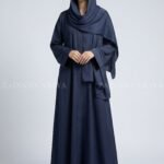 Simple Abaya in Front Open Style OL-119