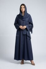 Simple Abaya in Front Open Style OL-119
