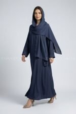 Simple Abaya in Front Open Style OL-119 - Image 3