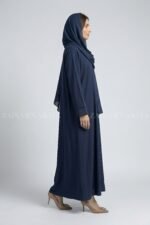 Simple Abaya in Front Open Style OL-119 - Image 4