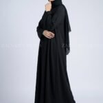 Dark Colored Umbrella Abaya in Nida Fabric OL-239