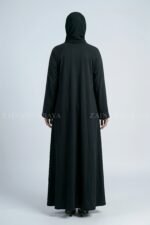Dark Colored Umbrella Abaya in Nida Fabric OL-239 - Image 5
