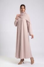 Nida Simple Abaya in Front Open Style OL-119 - Image 8