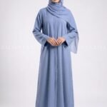 Nida Simple Abaya in Front Open Style OL-119