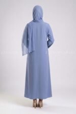Nida Simple Abaya in Front Open Style OL-119 - Image 5