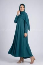 Umbrella Abaya for Women in Nida Korean Fabric OL- 239 - Image 9
