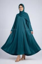 Umbrella Abaya for Women in Nida Korean Fabric OL- 239 - Image 6