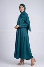 Umbrella Abaya for Women in Nida Korean Fabric OL- 239 - Image 8