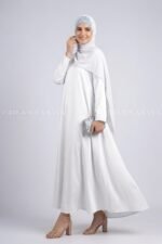 Umbrella Abaya for Women in Nida Korean Fabric OL- 239 - Image 2