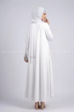 Umbrella Abaya for Women in Nida Korean Fabric OL- 239 - Image 3