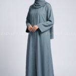 Nida Simple Abaya in Front Open Style OL-119