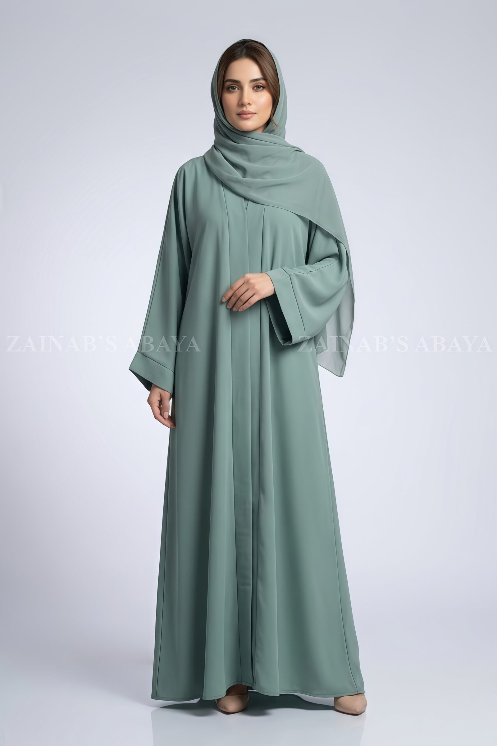 IMG_4266 Nida Front Open for Women in Elegant Colors OL-119 - Image 1