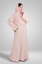 Nida Simple Abaya in Front Open Style OL-119 - Image 10