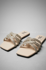 Crytstal Weave Women Flat Slippers Z 119 - Image 2