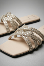 Crytstal Weave Women Flat Slippers Z 119 - Image 3