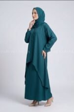 Premium Nida Layered Co-Ord Set Abaya OL-1159 - Image 9