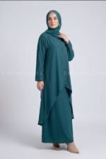 Premium Nida Layered Co-Ord Set Abaya OL-1159 - Image 10