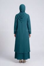 Premium Nida Layered Co-Ord Set Abaya OL-1159 - Image 12