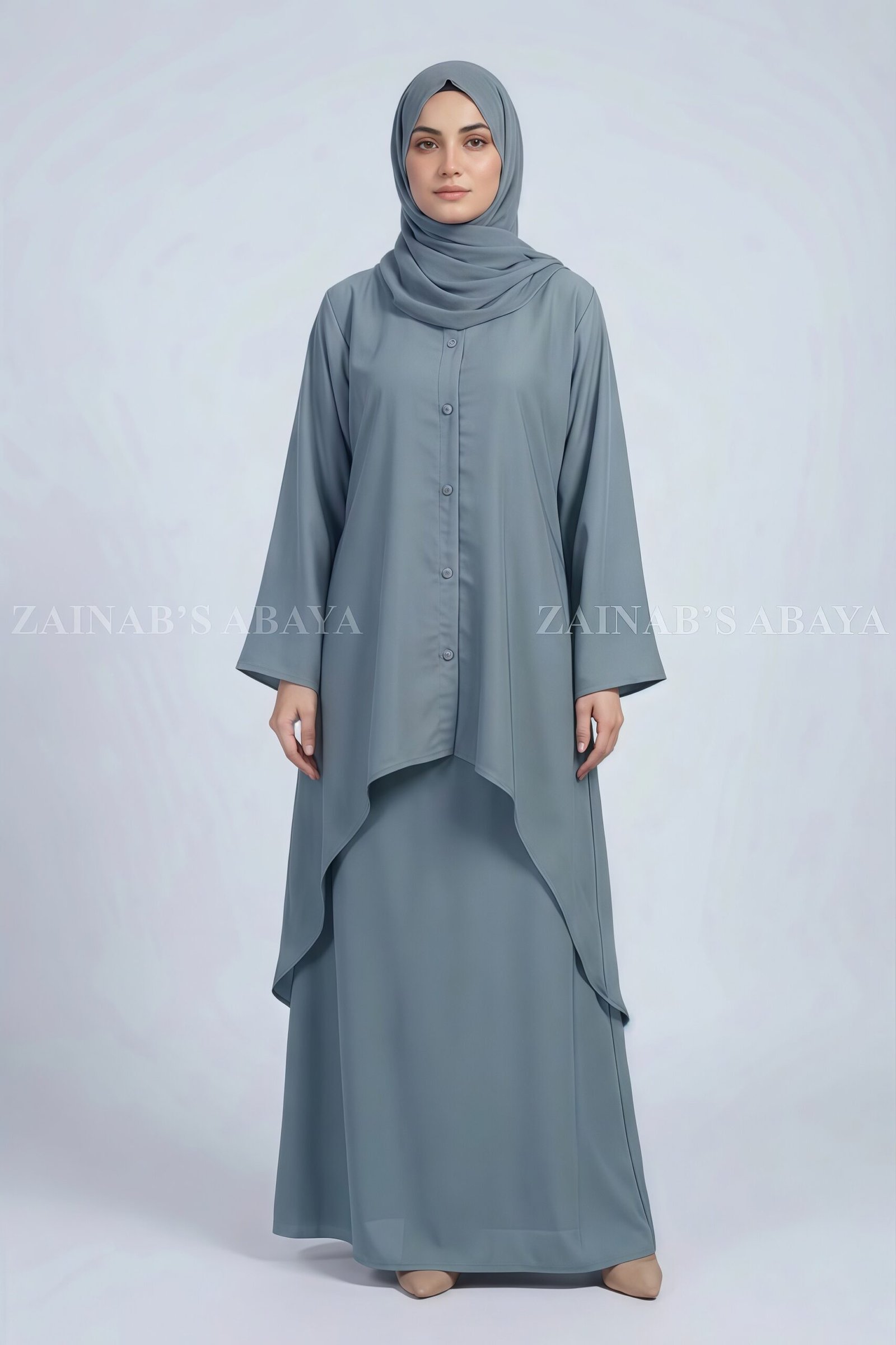 IMG_3926 Signature Modest Co-Ord Set Abaya OL-1159 - Image 1